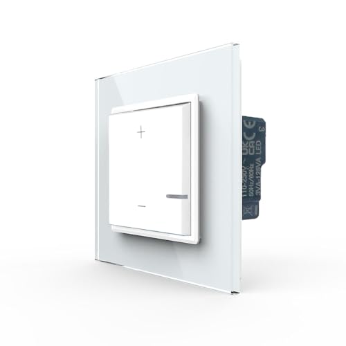 LIVOLO LED Dimmer Lichtschalter Helligkeitsregler Dimmschalter Wandlichtschalter für Unterputz mit Glasrahmen weiß LIVOLO LED Dimmer Lichtschalter Helligkeitsregler Dimmschalter Wandlichtschalter für Unterputz mit Glasrahmen weiß von Luxus-Time