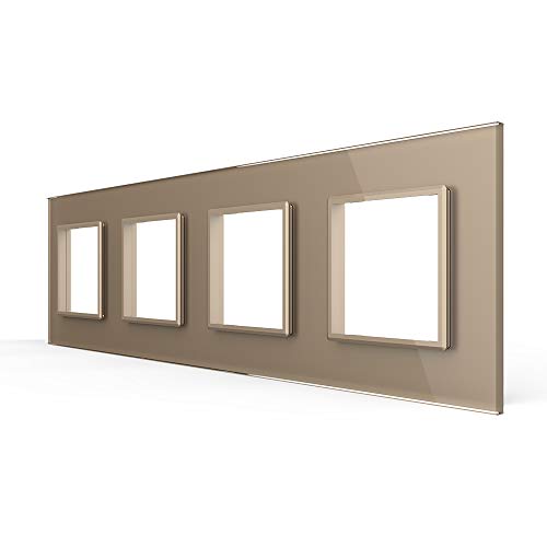 LIVOLO Nur Glasblende für Livolo Steckdose VL-C7-SR/SR/SR/SR-13 Gold von Luxus-Time