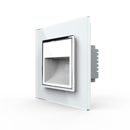 LIVOLO Treppenbeleuchtung Flurlicht Wandleuchte Orientierungslicht LED Bodenstrahler Einbauleuchte inkl. Glasrahmen von Luxus-Time