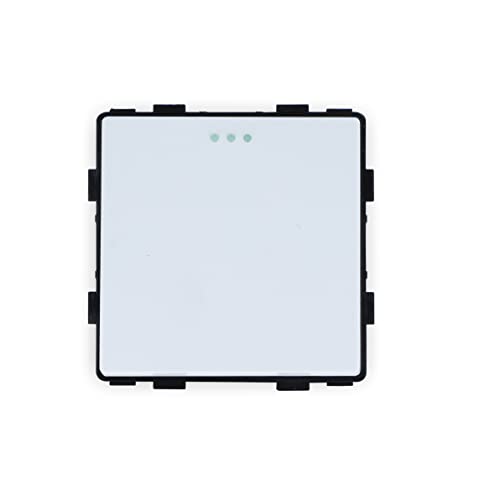 Luxus-Time Steckdosen Lichtschalter Wandschalter Wechselschalter USB HDMI uvm. Glasrahmen Weiß (Modul: Wipp 1-Fach Kreuzlichtschalter Weiß) von Luxus-Time