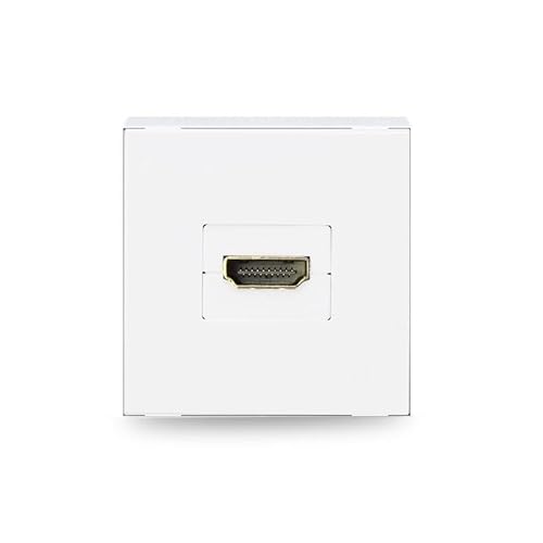 Livolo Module halbe und ganze Einsätze für Bodentanks Tischtanks Wandsteckdosen Einbau Steckdose, USB, TV, Sat, Netzwerkdose, etc (Einsatz HDMI 90° Winkel XJY-HDMI-04-01) von Luxus-Time
