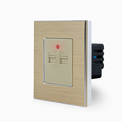 Luxus-Time 2-Fache USB dose im einfachen Design Aluminiumrahmen für die DE Unterputzdose Einbau Steckdose 2x USB-Dose zum aufladen von Smartphones Tablets PC uvm in Gold LXBA1-13-2USB-13 Luxus-Time 2-Fache USB dose im einfachen Design Aluminiumrahmen für die DE Unterputzdose Einbau Steckdose 2x USB-Dose zum aufladen von Smartphones Tablets PC uvm in Gold LXBA1-13-2USB-13 von Luxus-Time