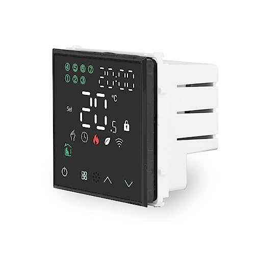 Luxus-Time Digitales WIFI Raumthermostat Heizungsthermostat Modul mit externen Sensor Thermostat Intelligente Fußbodenheizung wöchentlich programmierbar Kompatibel Tuya App Alexa Google HTWI (Schwarz) Luxus-Time Digitales WIFI Raumthermostat Heizungsthermostat Modul mit externen Sensor Thermostat Intelligente Fußbodenheizung wöchentlich programmierbar Kompatibel Tuya App Alexa Google HTWI (Schwarz) von Luxus-Time