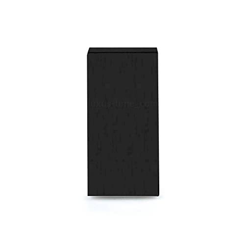 Luxus-Time Touch Lichtschalter Steckdosen USB HDMI Modul UP Touch POINT Blende Glas Touchlichtschalter in Schwarz Aluminiumrahmen in Gold Unterputzdose (Modul: 1/2 leere Blende Schwarz) von Luxus-Time