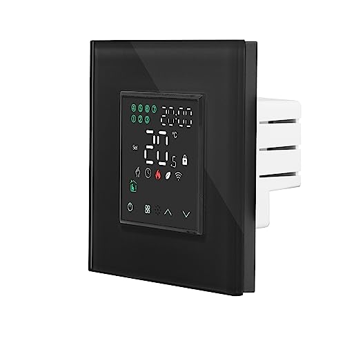 Luxus-Time WiFi Raumthermostat Heizungsthermostat Rahmen EXT. Sensor Thermostat Fußbodenheizung programmierbar Tuya App Alexa Google HTWI Schwarz im Glasrahmen LXT-HTWI-BG1-12 Luxus-Time WiFi Raumthermostat Heizungsthermostat Rahmen EXT. Sensor Thermostat Fußbodenheizung programmierbar Tuya App Alexa Google HTWI Schwarz im Glasrahmen LXT-HTWI-BG1-12 von Luxus-Time