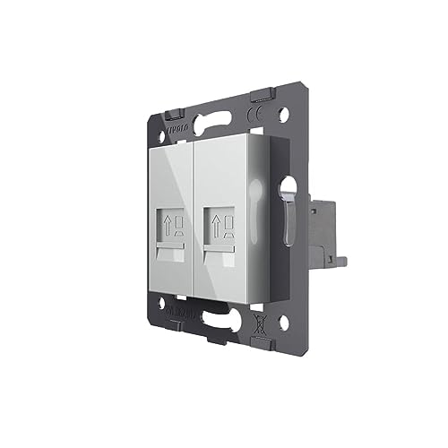 Netzwerkmodul CAT7 RJ45 Netzwerkdose LAN Dose Ethernet Datendose UP in Grau Netzwerkmodul CAT7 RJ45 Netzwerkdose LAN Dose Ethernet Datendose UP in Grau von Luxus-Time