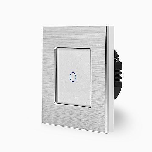 POINT Smart Einfacher WIFI Touch Lichtschalter Ein/Aus 1-Fach im Aluminium Rahmen in weiß 1-Weg Smart Home Glas Berührungs Wandschalter für Alexa Google Home IFTT Tuya App gesteuert Luxus-Time POINT Smart Einfacher WIFI Touch Lichtschalter Ein/Aus 1-Fach im Aluminium Rahmen in weiß 1-Weg Smart Home Glas Berührungs Wandschalter für Alexa Google Home IFTT Tuya App gesteuert Luxus-Time von Luxus-Time