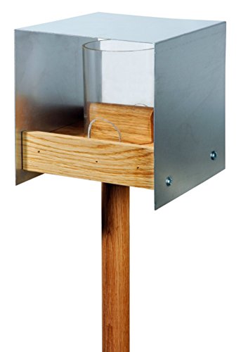 LUXUS-VOGELHAUS 46861e Vogelfutterhaus "Bauhaus II" - Design Vogelhaus Massivholz Eiche - Vogelfutterstation - Vogelvilla Futtersilo - Vogelfutterspender mit Ständer - 15 x 15 x 171 cm - Natur LUXUS-VOGELHAUS 46861e Vogelfutterhaus "Bauhaus II" - Design Vogelhaus Massivholz Eiche - Vogelfutterstation - Vogelvilla Futtersilo - Vogelfutterspender mit Ständer - 15 x 15 x 171 cm - Natur von Luxus-Vogelhaus