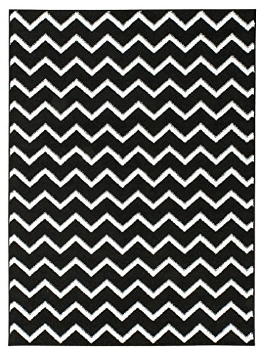 Luxus Hochwertiger Teppich Modern Verschiedene Muster und Größen Schwarz Weiß (200x290) von Luxus