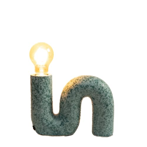 Luxus Tischlampe Berlin - Blau - H15xØ6 - Armatur E27 - Keramik - Tischlampe Schlafzimmer - Tischlampe Wohnzimmer - Schreibtischlampe von Luxus