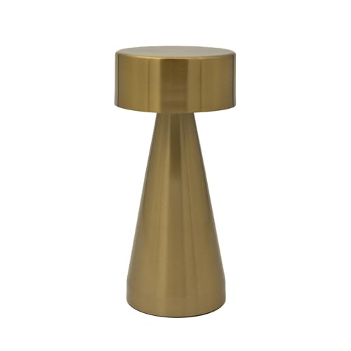 Luxus europe - Tischlampe Touch - Chloé - Gold - H21 x Ø9 - Terrassenlampe - Schreibtischlampe - LED - Wiederaufladbar - Dimmbar - Kabellos - Batteriebetrieben - Tischlampe für innen und außen von Luxus