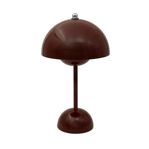 Luxus - Tischlampe Touch Deluxe - Josephine - Rot - H34 x Ø9 - Terrassenlampe - Schreibtischlampe - LED - Wiederaufladbar - Dimmbar - Kabellos - Batteriebetrieben - Tischlampe für innen und außen von Luxus