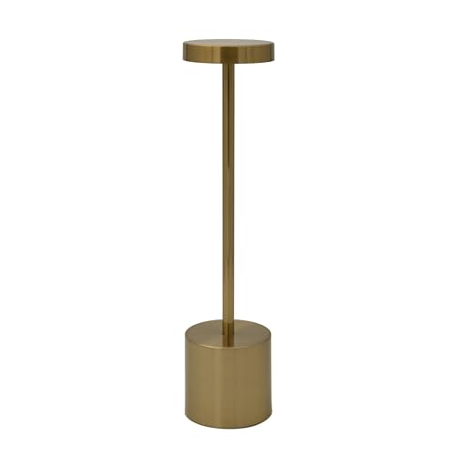Luxus - Tischlampe Touch - Emilie - Gold - Los - H34 x Ø8 - Terrassenlampe - Schreibtischlampe - LED - Wiederaufladbar - Dimmbar - Kabellos - Tischlampe für innen und außen Luxus - Tischlampe Touch - Emilie - Gold - Los - H34 x Ø8 - Terrassenlampe - Schreibtischlampe - LED - Wiederaufladbar - Dimmbar - Kabellos - Tischlampe für innen und außen von Luxus