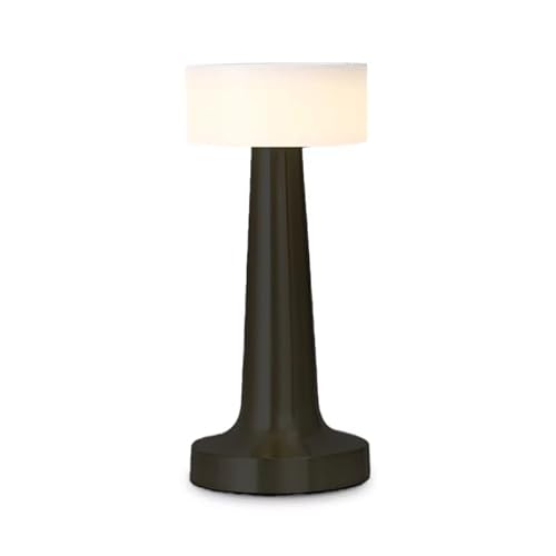 Luxus europe - Tischlampe Touch - Isabel - Schwarz - H21 x Ø9 - Terrassenlampe - Schreibtischlampe - LED - Wiederaufladbar - Dimmbar - Kabellos - Batteriebetrieben - Tischlampe für innen und außen von Luxus