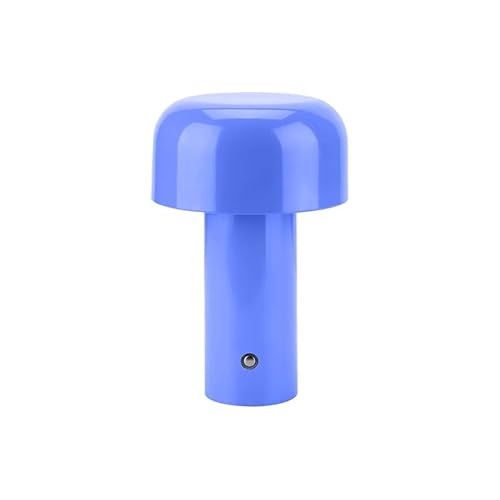 Luxus - Tischlampe Touch - Luna - Blau - H30 x Ø16 - Terrassenlampe - Schreibtischlampe - LED - Wiederaufladbar - Dimmbar - Kabellos - Batteriebetrieben - Tischlampe für innen und außen von Luxus