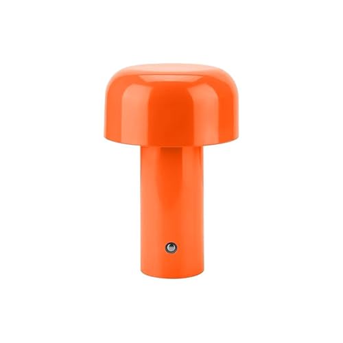 Luxus - Tischlampe Touch - Luna - Orange - H30 x Ø16 - Terrassenlampe - Schreibtischlampe - LED - Wiederaufladbar - Dimmbar - Kabellos - Batteriebetrieben - Tischlampe für innen und außen von Luxus