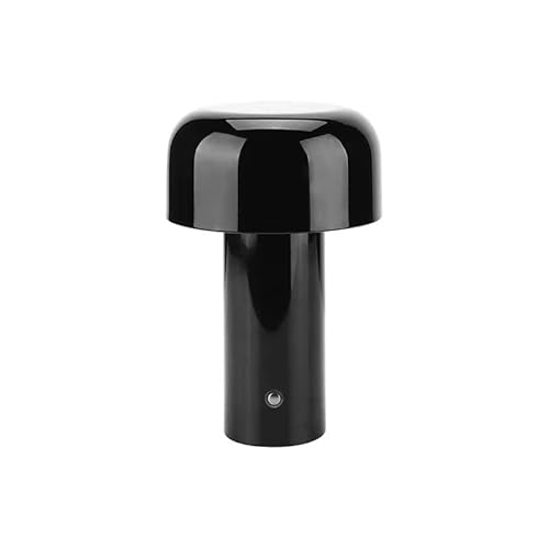 Luxus - Tischlampe Touch - Luna - Schwarz - H30 x Ø16 - Terrassenlampe - Schreibtischlampe - LED - Wiederaufladbar - Dimmbar - Kabellos - Batteriebetrieben - Tischlampe für innen und außen von Luxus