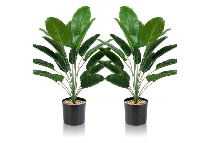 Künstliche Zimmerpflanze Kunstpflanzen Set 2 Plastikpflanze Büro Zuhause Große Bananenblätter, LuxusKollektion Künstliche Zimmerpflanze Kunstpflanzen Set 2 Plastikpflanze Büro Zuhause Große Bananenblätter, LuxusKollektion von LuxusKollektion