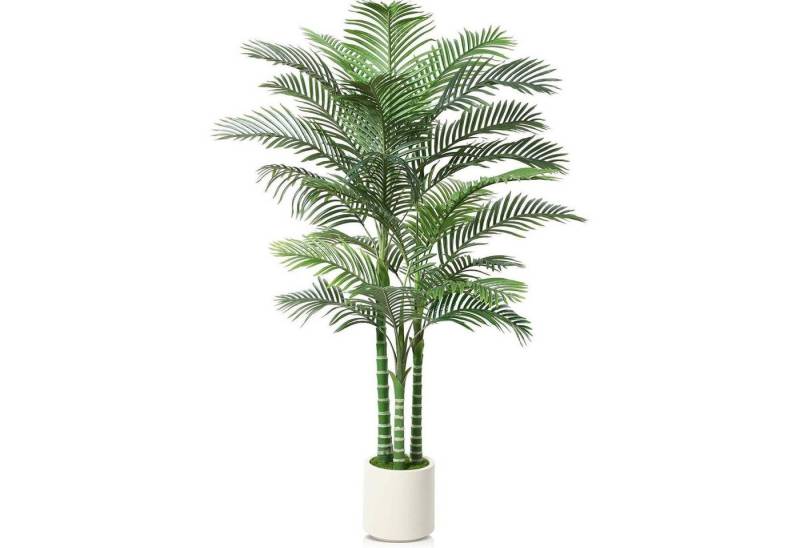 Kunstpalme Kunstpalme Areca Topf Wohnzimmer Büro Balkon Garten 210 cm, LuxusKollektion von LuxusKollektion