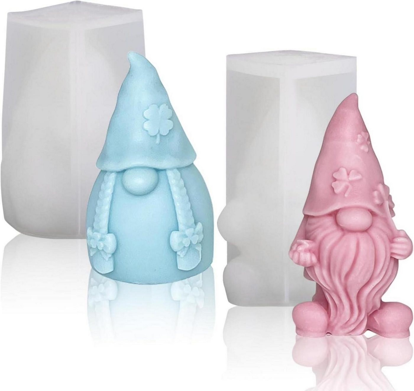 LuxusKollektion Back-Set 2er Set Weihnachtsmann Wichtel Silikonformen Gießformen 3D DIY LuxusKollektion Back-Set 2er Set Weihnachtsmann Wichtel Silikonformen Gießformen 3D DIY von LuxusKollektion