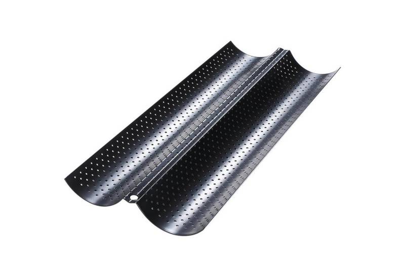 LuxusKollektion Back-Set Baguette Backform Backblech Antihaft 2 Mulden Schwarz-2 Mulden von LuxusKollektion