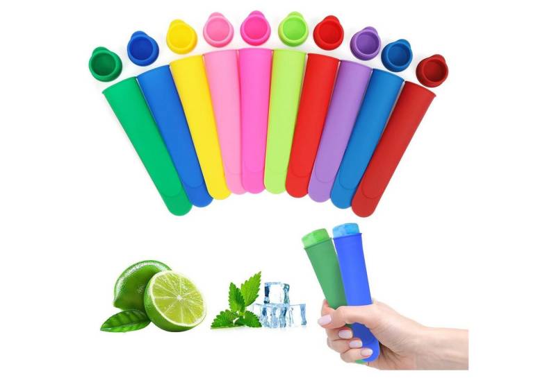 LuxusKollektion Back-Set Eisformen Silikon Wassereis Eisförmchen Popsicle BPAfrei Bunt 10stk LuxusKollektion Back-Set Eisformen Silikon Wassereis Eisförmchen Popsicle BPAfrei Bunt 10stk von LuxusKollektion