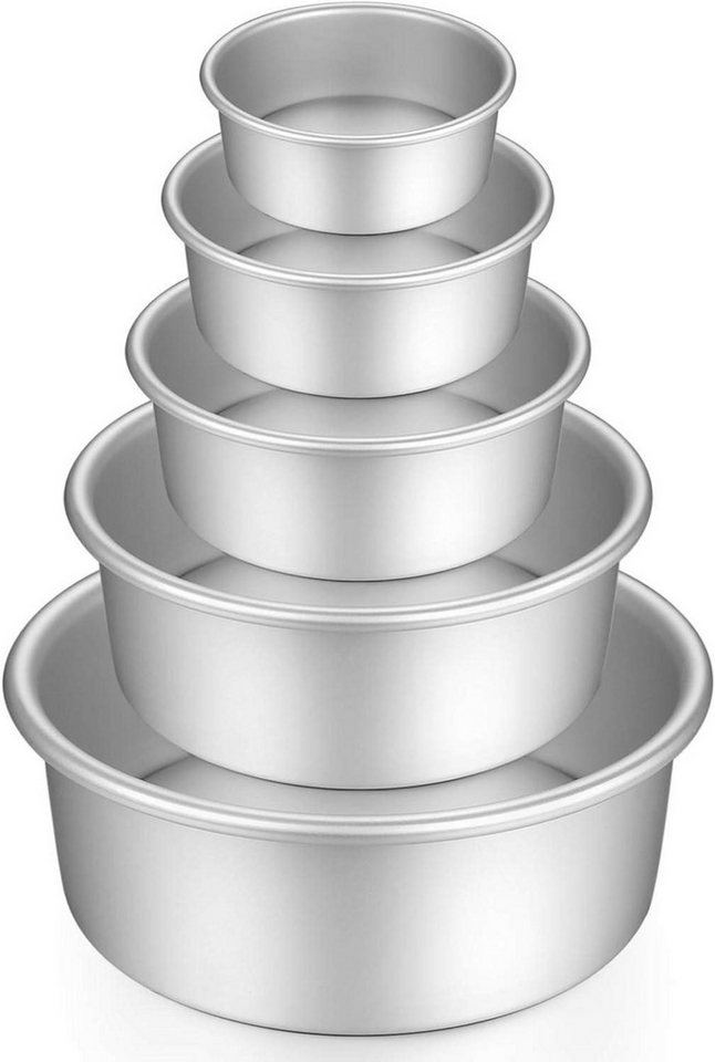 LuxusKollektion Back-Set Kuchenform Rund Backformen Set aus Eloxiertem Aluminium von LuxusKollektion