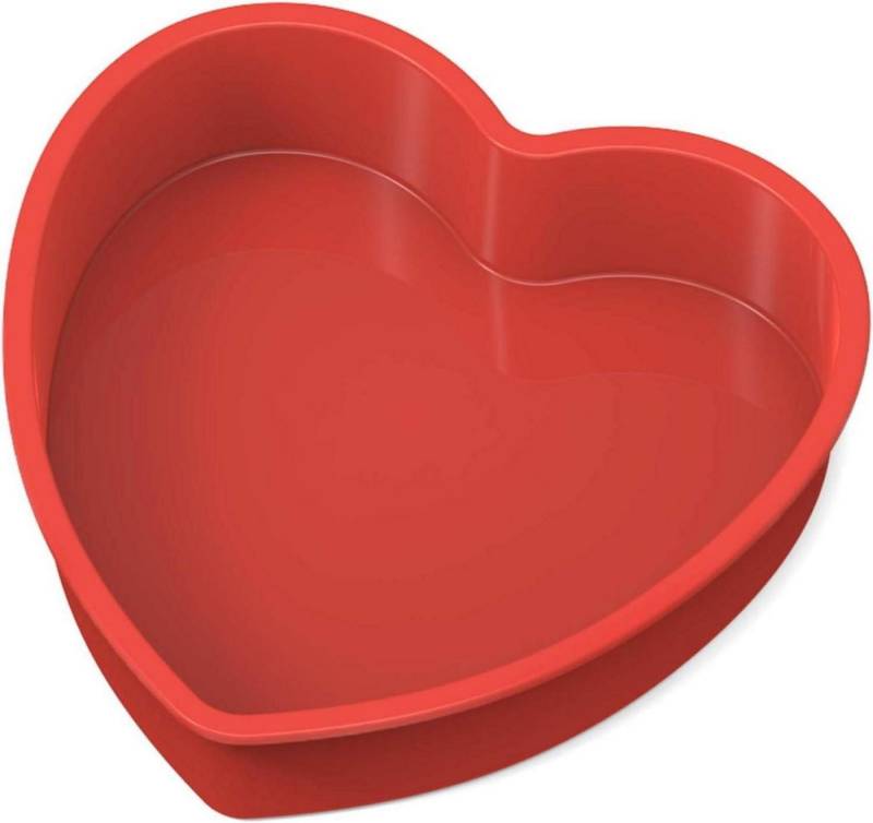 LuxusKollektion Back-Set Silikon Backform Herz Kuchenform Ø 26cm Antihaft Herzform für von LuxusKollektion