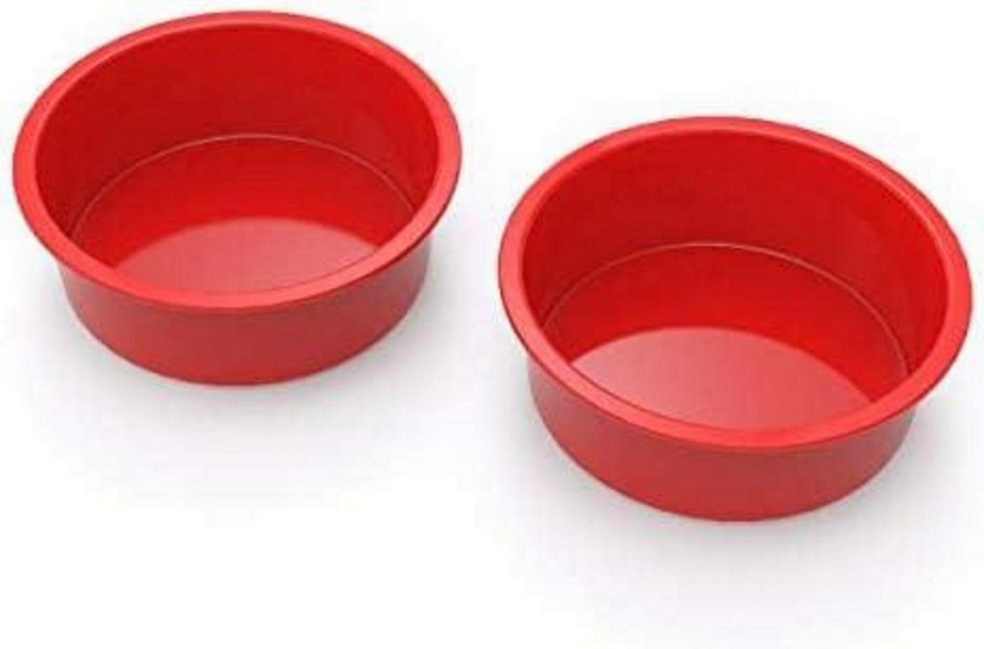LuxusKollektion Back-Set Silikon Backform Rund Antihaft 15 cm Schichtkuchen Käsekuchen 2er Set von LuxusKollektion