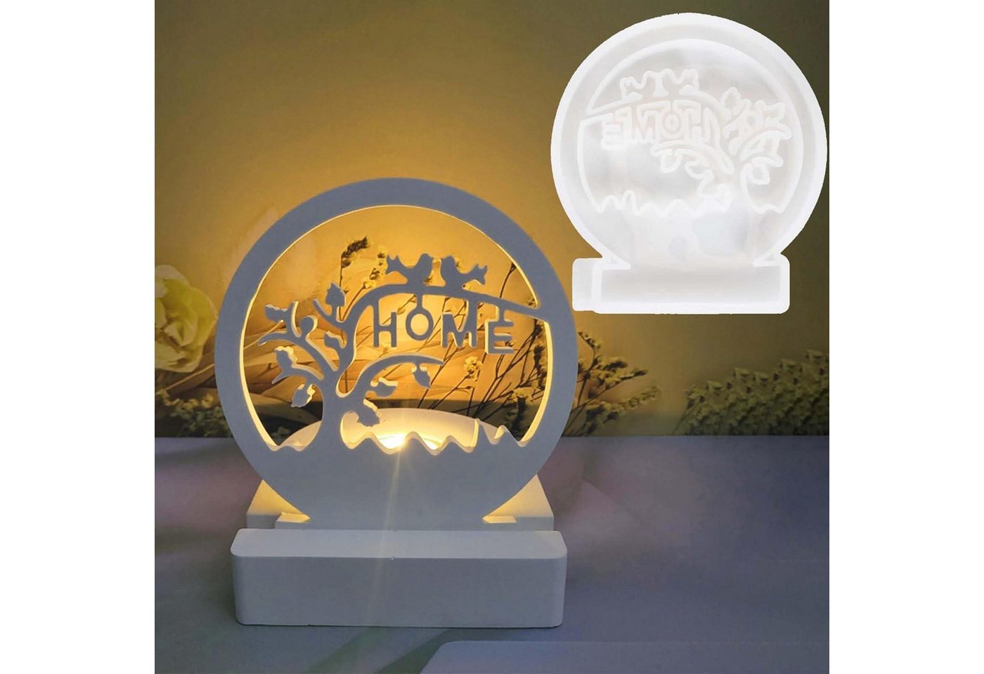 LuxusKollektion Back-Set Silikonform Silikonformen Gießformen Kerzen Home Wort von LuxusKollektion