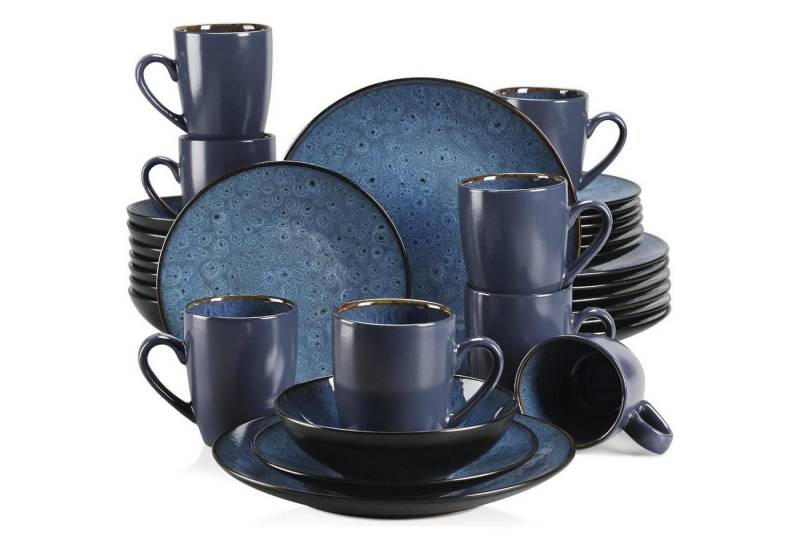 LuxusKollektion Back-Set Tafelservice Steinzeug 32tlg Schalen Tassen Blau 8 Pers. 32 Teile Set LuxusKollektion Back-Set Tafelservice Steinzeug 32tlg Schalen Tassen Blau 8 Pers. 32 Teile Set von LuxusKollektion