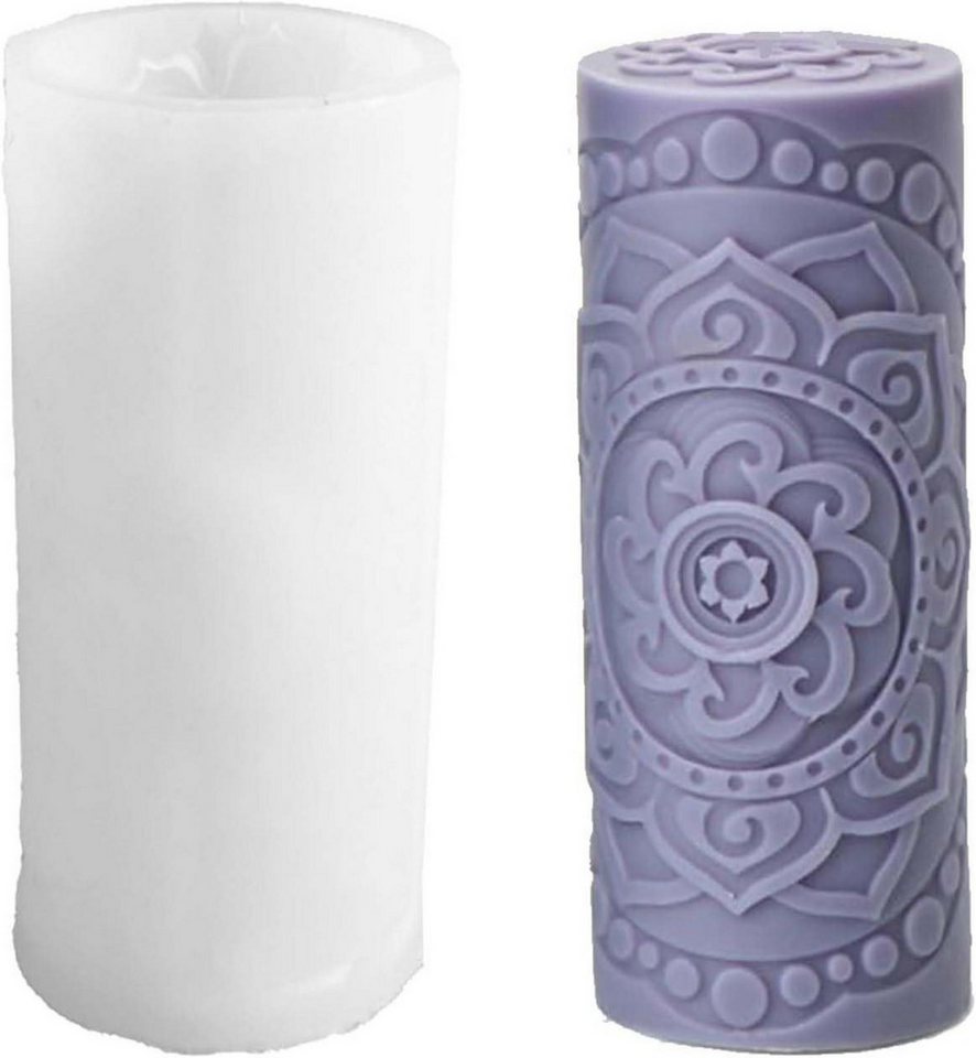 LuxusKollektion Back-Set Zylinderform Silikonform Blumenmuster für Kerzen gießen LuxusKollektion Back-Set Zylinderform Silikonform Blumenmuster für Kerzen gießen von LuxusKollektion