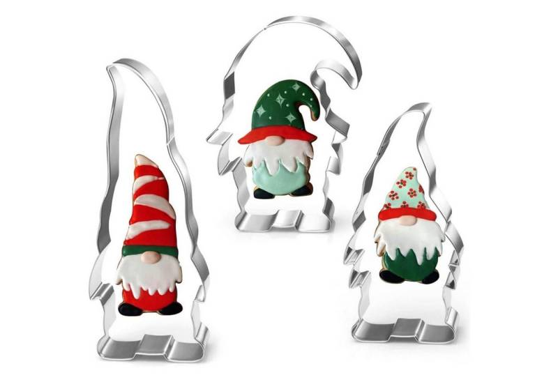 LuxusKollektion Backform Ausstechformen Wichtel Plätzchen Fondant Set 3 Set of 3 Wichtel von LuxusKollektion