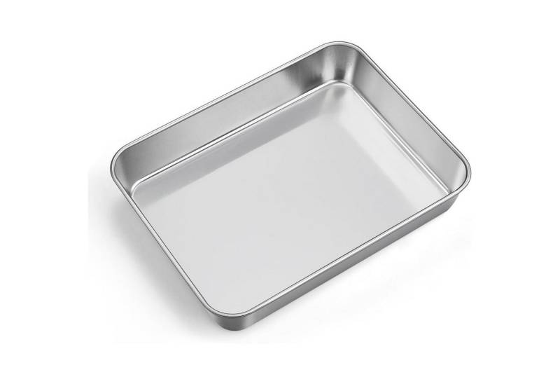 LuxusKollektion Backform Backblech Edelstahl Rechteck Kuchenblech Lasagne Brownie 1 23*17*5cm von LuxusKollektion