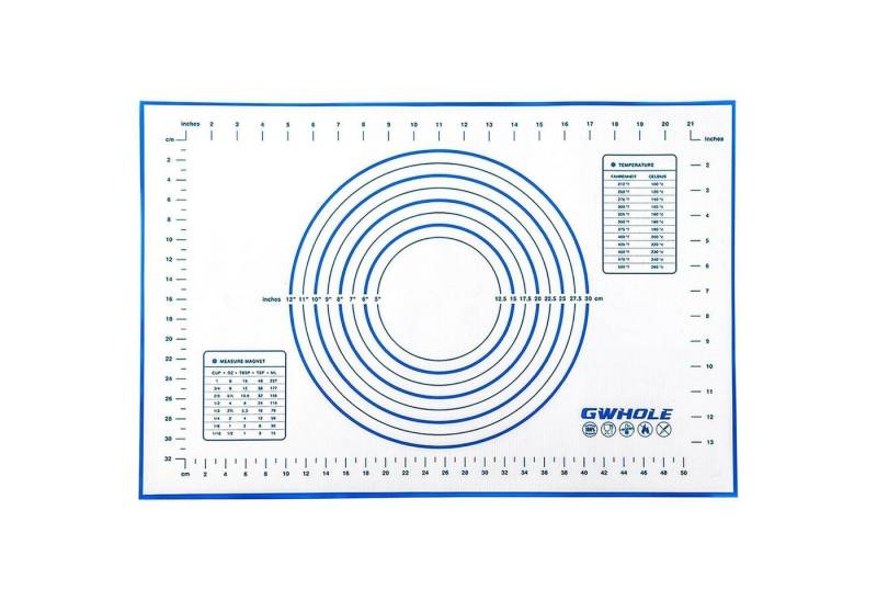 LuxusKollektion Backform Backmatte Silikon Antihaft Teig 60x40cm Blau von LuxusKollektion