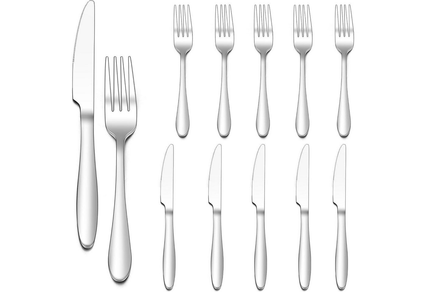 LuxusKollektion Backform Besteckset Steakbesteck Messer Gabel Edelstahl 12 Klassisch Griff LuxusKollektion Backform Besteckset Steakbesteck Messer Gabel Edelstahl 12 Klassisch Griff von LuxusKollektion
