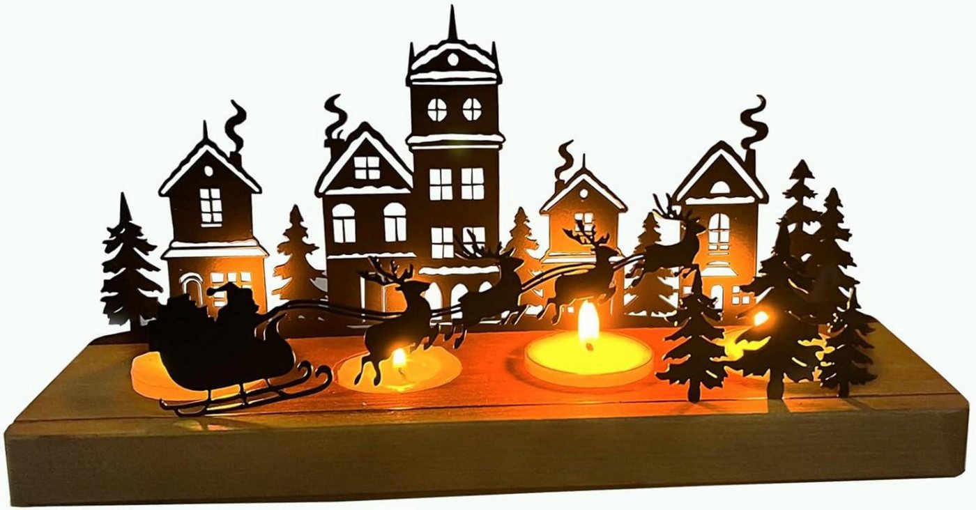 LuxusKollektion Baumbehang Advent Kerzenhalter Metall Holz Weihnachtsdeko Teelichthalter 28 x LuxusKollektion Baumbehang Advent Kerzenhalter Metall Holz Weihnachtsdeko Teelichthalter 28 x von LuxusKollektion