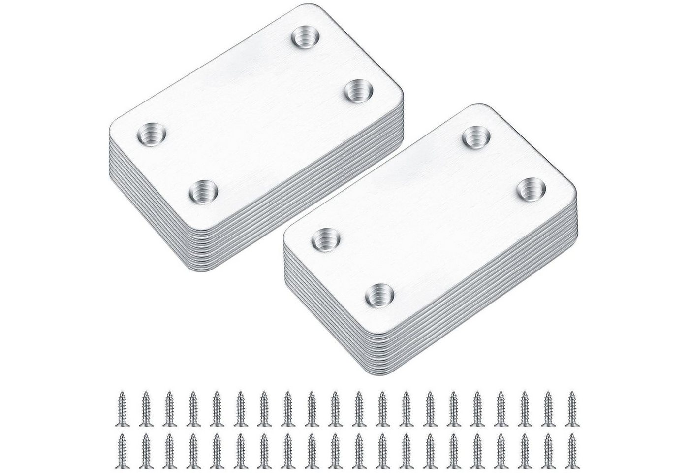 LuxusKollektion Bauschlüssel Flachverbinder 20 Stück Edelstahl 38x60 mm Holz Möbel Argent 60x38mm LuxusKollektion Bauschlüssel Flachverbinder 20 Stück Edelstahl 38x60 mm Holz Möbel Argent 60x38mm von LuxusKollektion