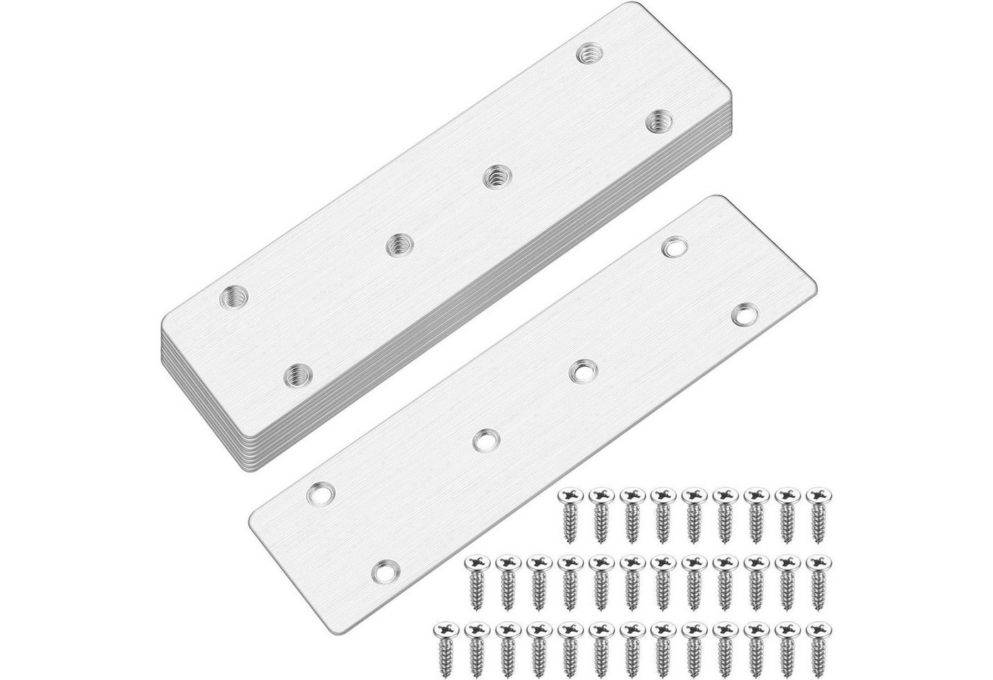 LuxusKollektion Bauschlüssel Flachverbinder Edelstahl Lochblech Balkenverbinder Argent 170x48mm von LuxusKollektion