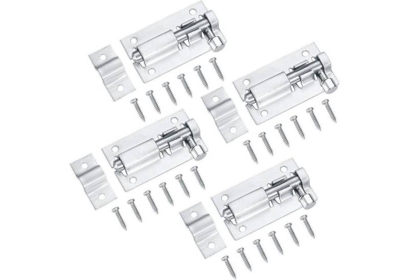 LuxusKollektion Bauschlüssel Türriegel 4er-Set Edelstahl Schnappriegel für Gartentor und Tür LuxusKollektion Bauschlüssel Türriegel 4er-Set Edelstahl Schnappriegel für Gartentor und Tür von LuxusKollektion