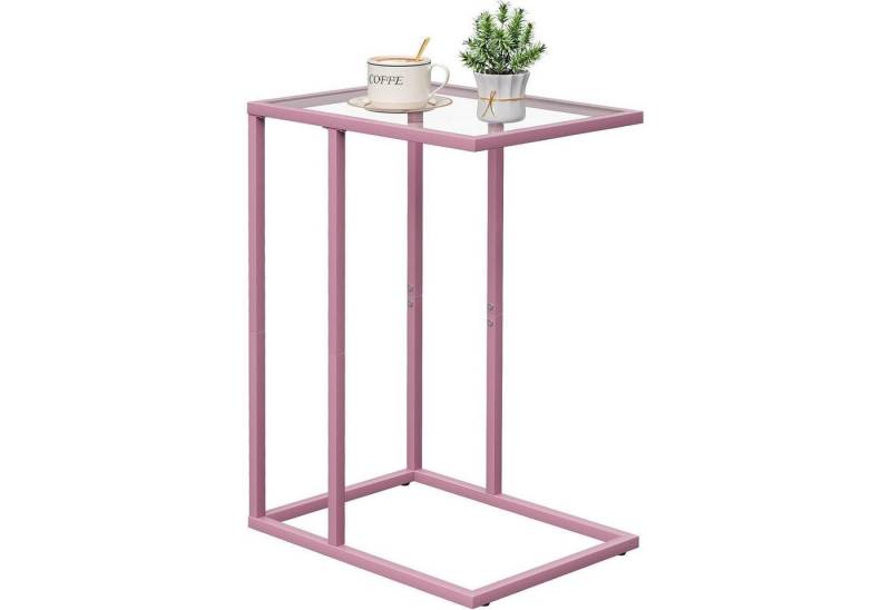 LuxusKollektion Beistelltisch Beistelltisch C Form Sofa Couchtisch Klein Glasmaterial Rosa 1PC Rosa LuxusKollektion Beistelltisch Beistelltisch C Form Sofa Couchtisch Klein Glasmaterial Rosa 1PC Rosa von LuxusKollektion