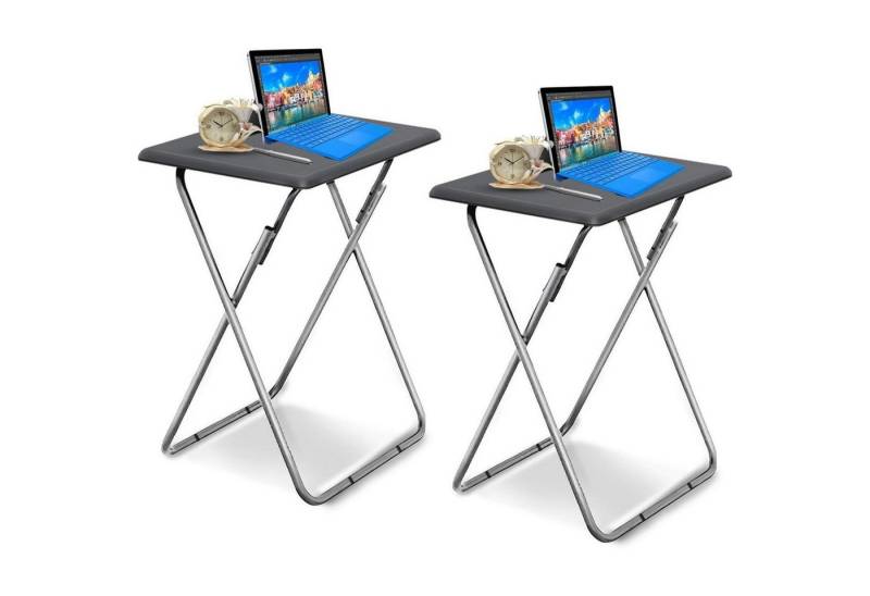 LuxusKollektion Beistelltisch Beistelltisch Klappbar Balkontisch Klapptisch Rechteckig 2pcs Grau LuxusKollektion Beistelltisch Beistelltisch Klappbar Balkontisch Klapptisch Rechteckig 2pcs Grau von LuxusKollektion