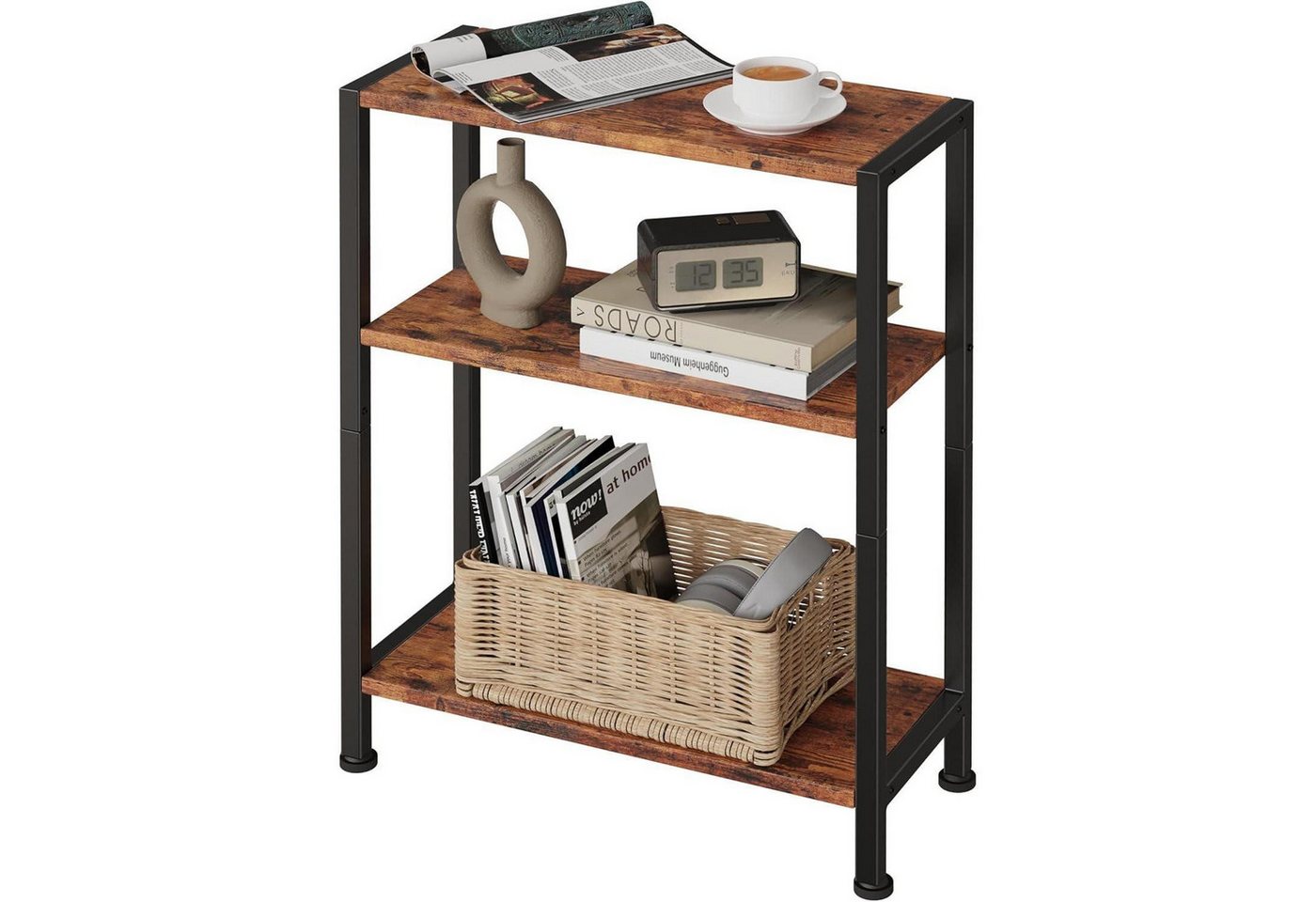 LuxusKollektion Beistelltisch Beistelltisch kleiner Sofa schlanker Nachttisch Braun Schwarz LuxusKollektion Beistelltisch Beistelltisch kleiner Sofa schlanker Nachttisch Braun Schwarz von LuxusKollektion