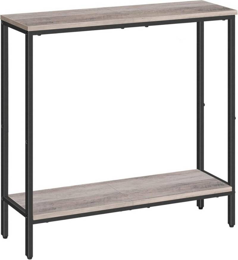 LuxusKollektion Beistelltisch Schmaler Konsolentisch mit Ablage 75x22x75 cm Beistelltisch Flurtisch von LuxusKollektion