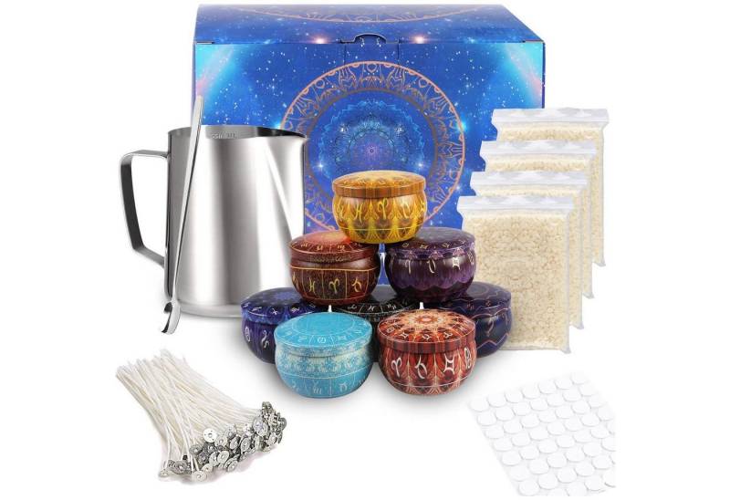 LuxusKollektion Bienenwachskerze Kerzenherstellungsset DIY Bienenwachs Dosen Konstellation Himmelblau von LuxusKollektion