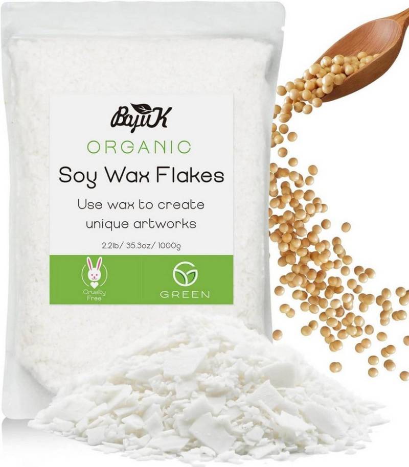 BOYUJK Bienenwachskerze Natürliche Sojawachs Flocken für Kerzenherstellung 1KG 2KG 5KG Bio von BOYUJK