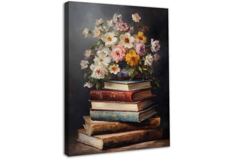 LuxusKollektion Bild mit Rahmen Wandkunst Blume Poster Ölgemälde Drucke 30x40 cm Dunkle Blume Gerahmt LuxusKollektion Bild mit Rahmen Wandkunst Blume Poster Ölgemälde Drucke 30x40 cm Dunkle Blume Gerahmt von LuxusKollektion