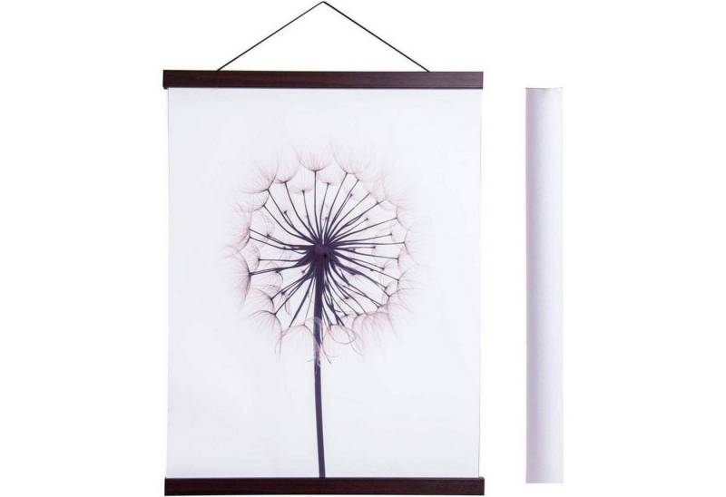 LuxusKollektion Bilderleiste Posterleiste Posterschiene Magnet Holz Nussbaum Nussbaum 25L x 1.8B cm von LuxusKollektion