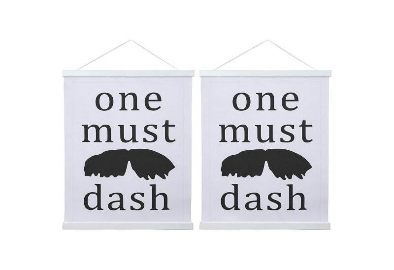 LuxusKollektion Bilderleiste Posterleiste Posterschiene Magnet Holz Weiß 76L x 1.8B cm 2 Packungen von LuxusKollektion