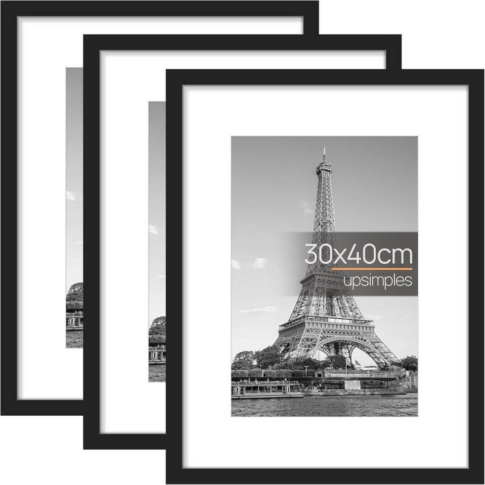LuxusKollektion Bilderrahmen-Set 3er Set 30x40 Bilderrahmen Schwarz - Rahmen für Fotos und Poster LuxusKollektion Bilderrahmen-Set 3er Set 30x40 Bilderrahmen Schwarz - Rahmen für Fotos und Poster von LuxusKollektion